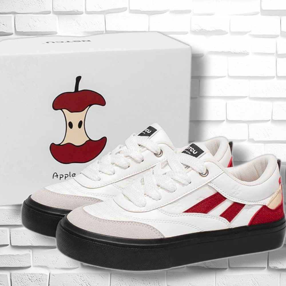 NSTCU Red Apple Sneakers Low Top Size 40 (US 8-8.5)